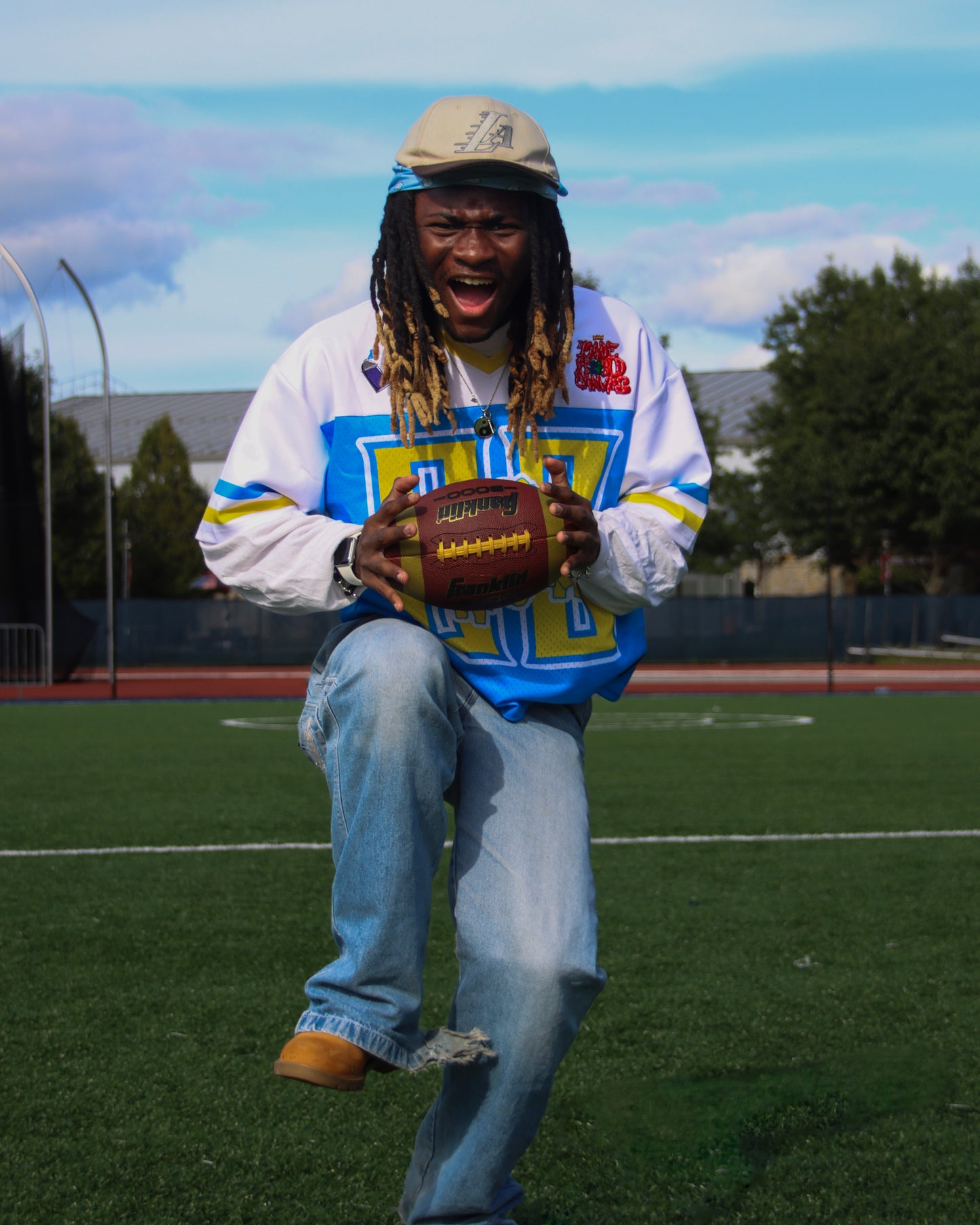 BLUExWHITE "GAMEDAY" FB JERSEY