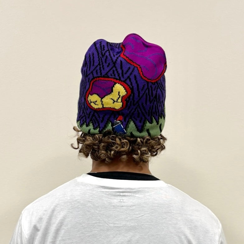 Zombie Beanie Back on Body