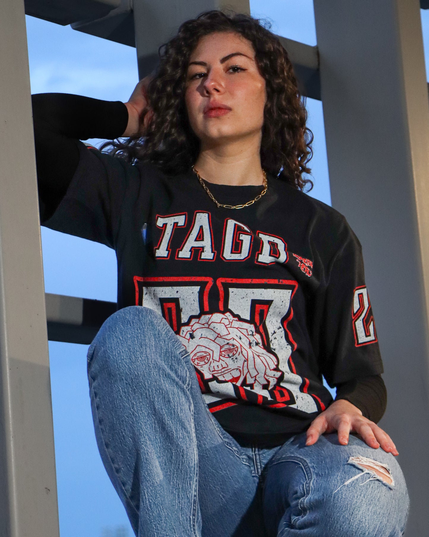 TAGD JERSEY PRINT TEE